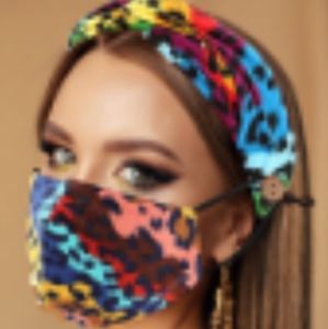 Face mask with matching headband